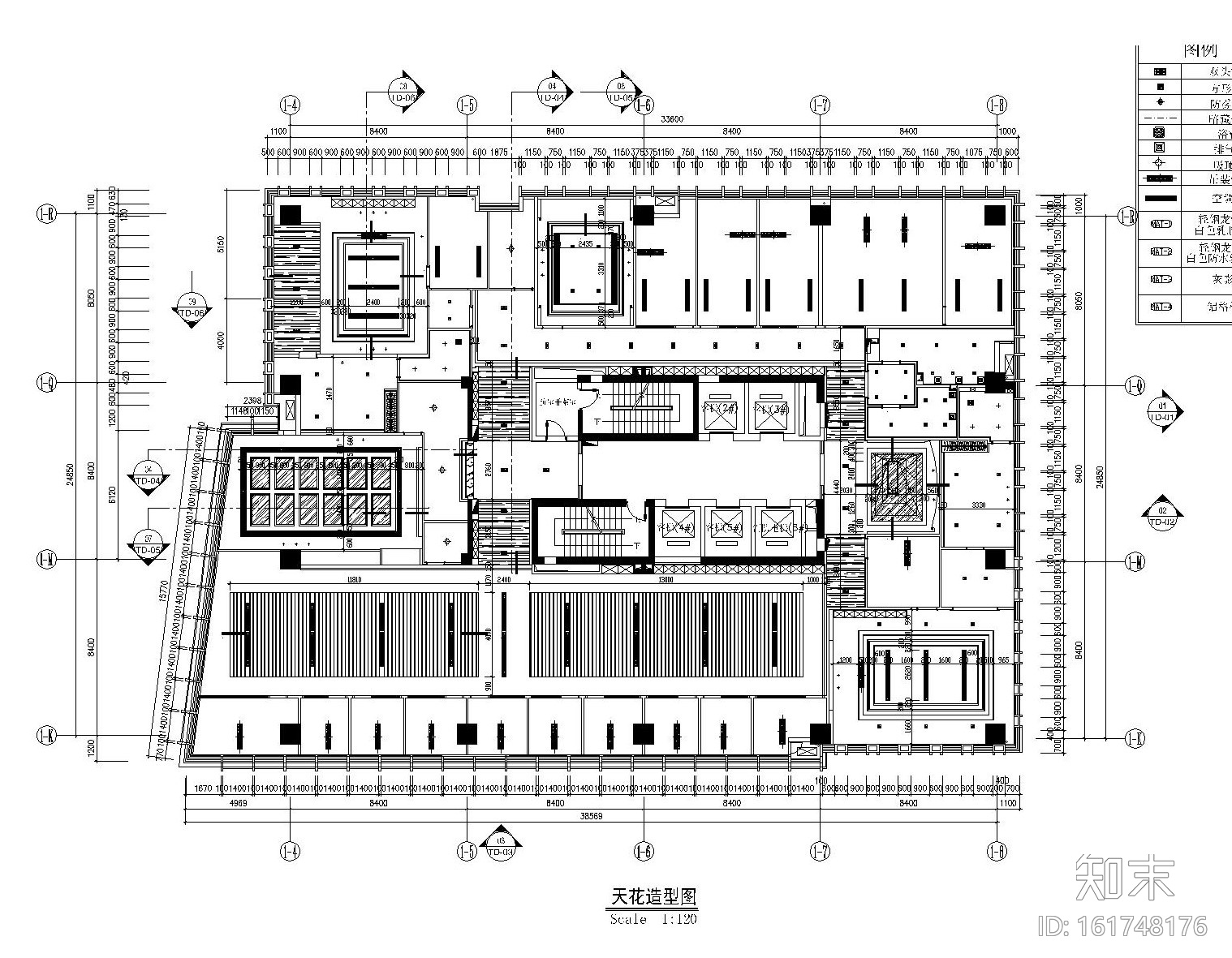 现代--办公空间装修设计施工图+效果图施工图下载【ID:161748176】