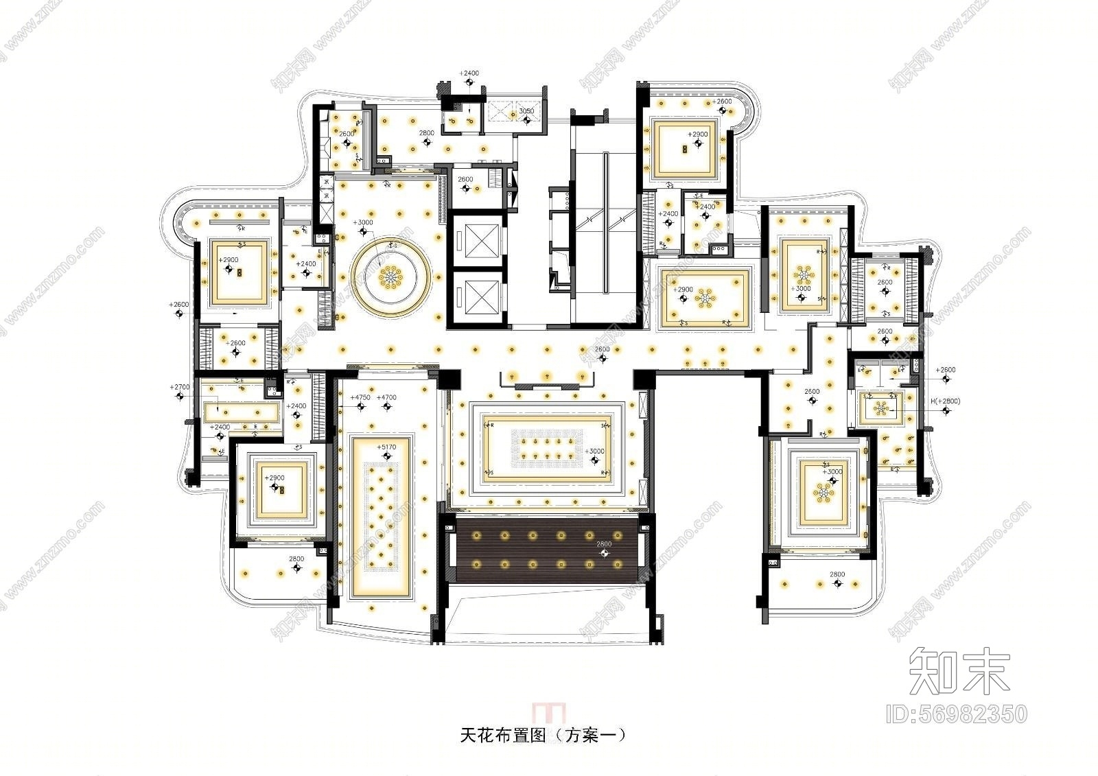 梁志天--广州雅居乐科学城项目F户型cad施工图下载【ID:56982350】