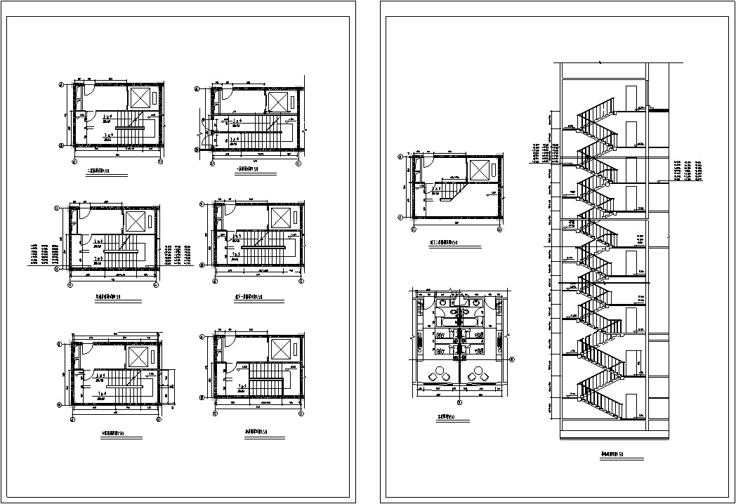 后现代高层宾馆酒店建筑设计方案施工图CADcad施工图下载【ID:166823177】
