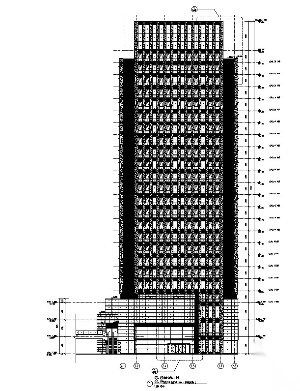 [上海]知名设计院高层商业综合体建筑设计施工图cad施工图下载【ID:166706128】