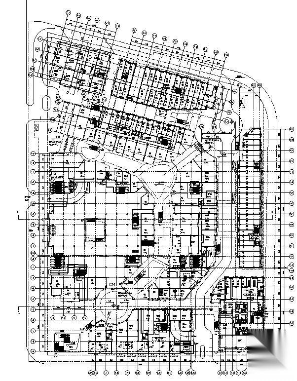 [上海]知名设计院高层商业综合体建筑设计施工图cad施工图下载【ID:166706128】