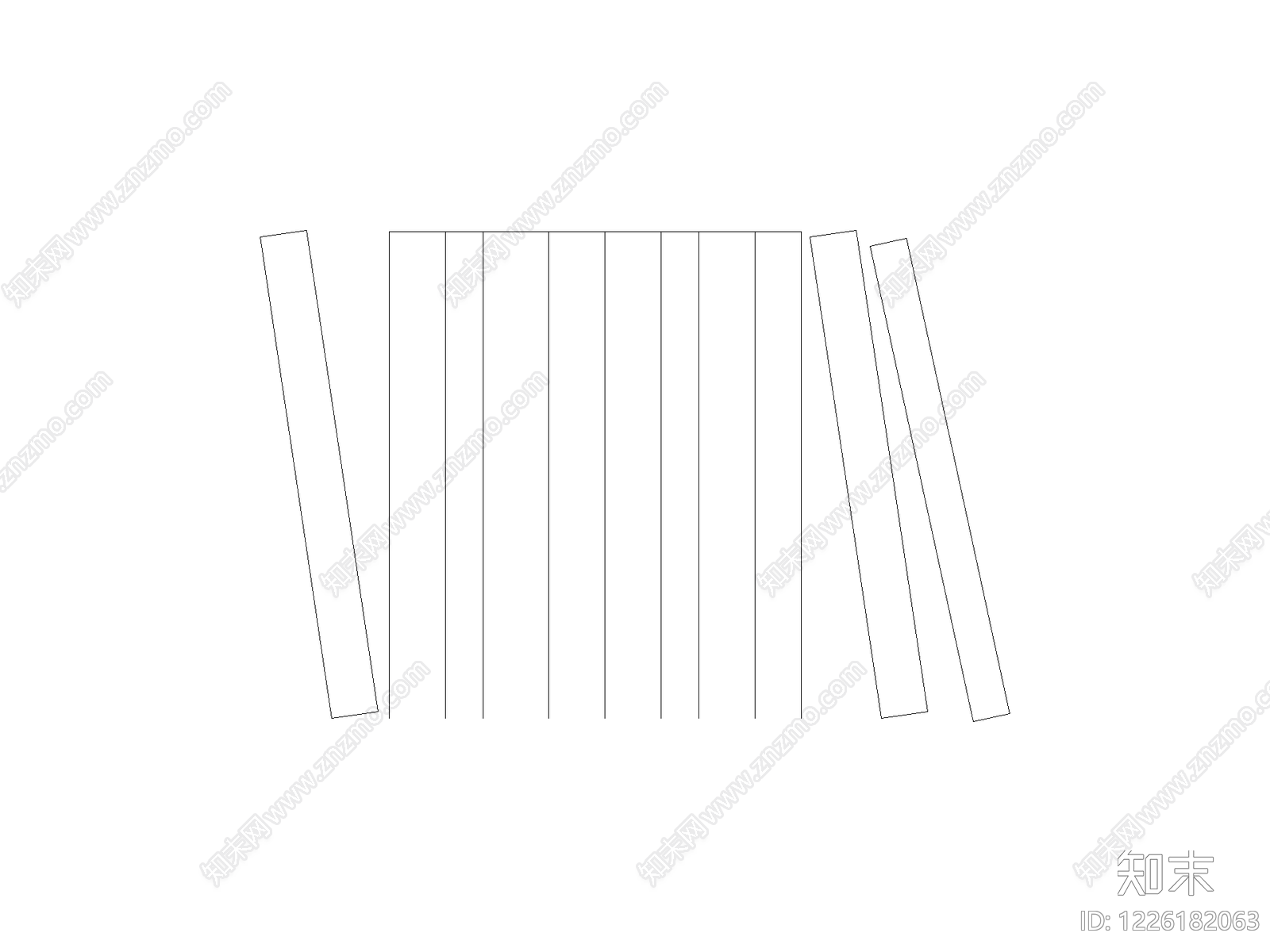 屏风隔断cad施工图下载【ID:1226182063】