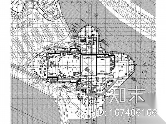 [南方]国际艺术中心大剧院给排水图纸（雨淋系统cad施工图下载【ID:167406166】