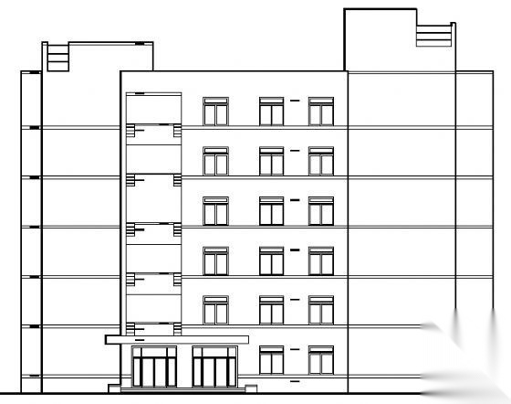 某六层医学院教学楼建筑方案图cad施工图下载【ID:151575112】