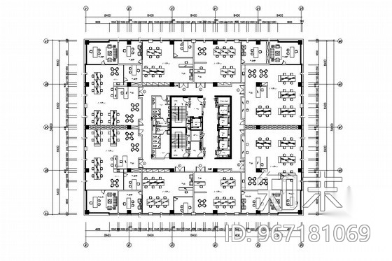 [南京]知名环保产业园现代风格办公楼装饰施工图cad施工图下载【ID:967181069】