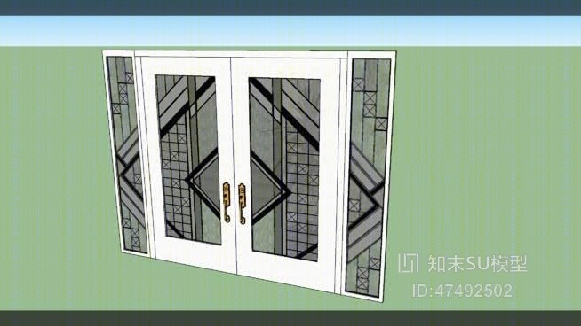 双开门SU模型下载【ID:118061910】