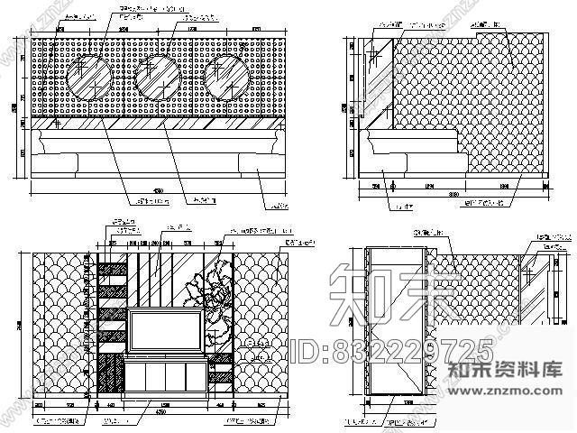 图块/节点KTV小包厢立面图cad施工图下载【ID:832229725】