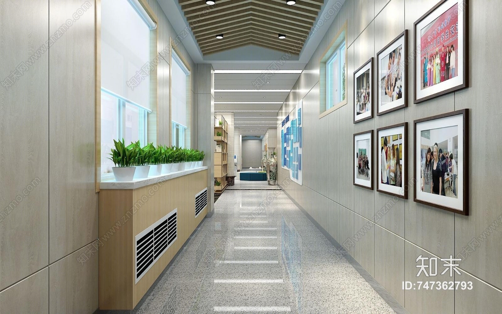 现代校企文化3D模型下载【ID:747362793】