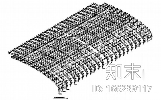 悬挑空间立体桁架结构体育场和体育馆及游泳馆结构施工图...施工图下载【ID:166239117】