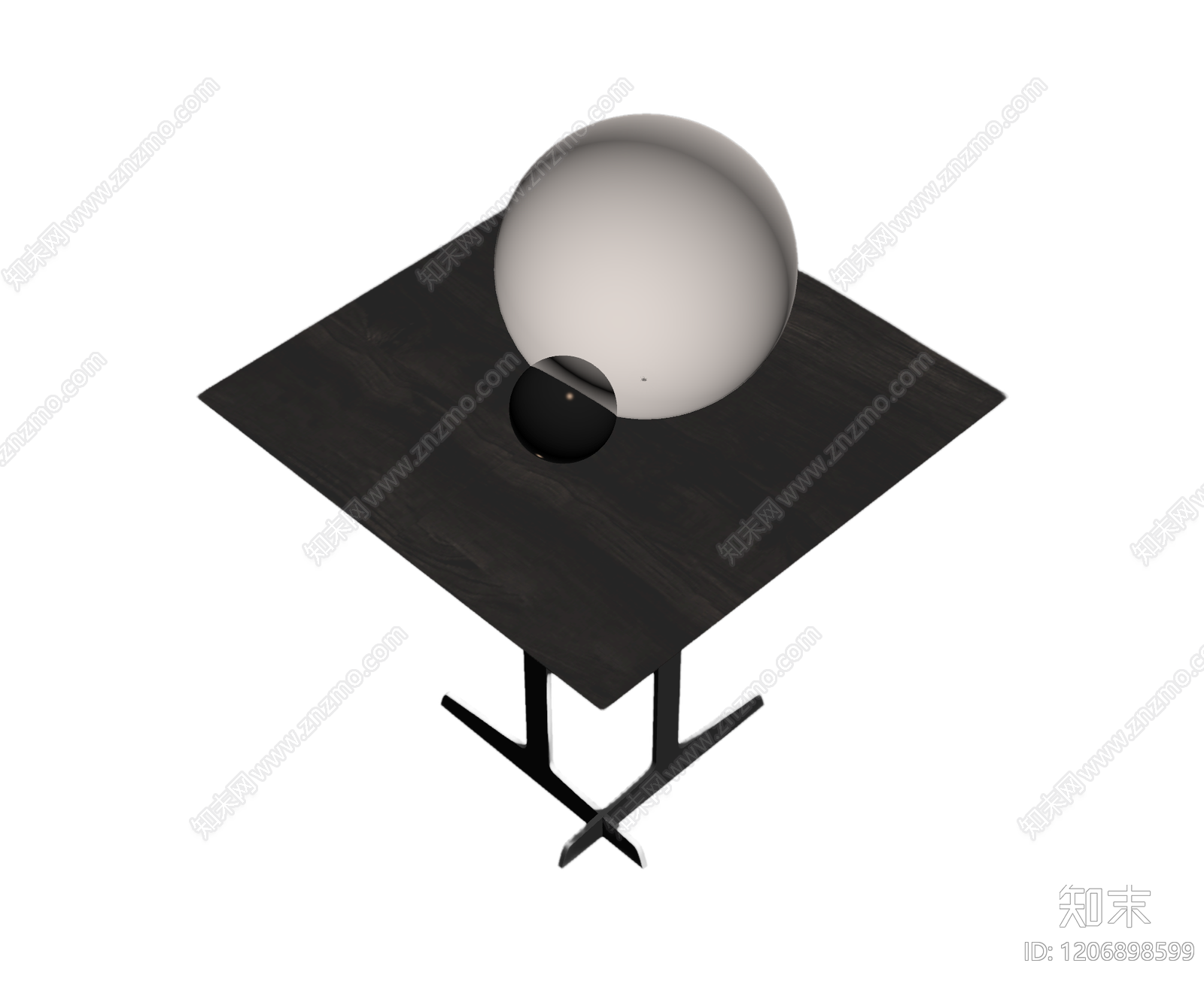 球形装饰台3D模型下载【ID:1206898599】