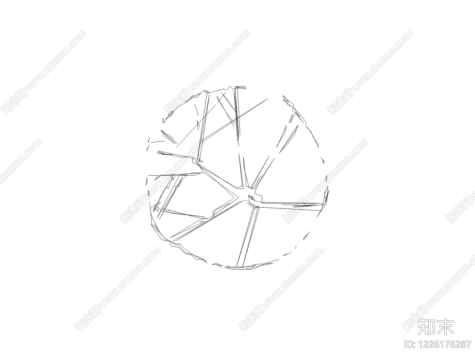 乔木种植CAD图纸