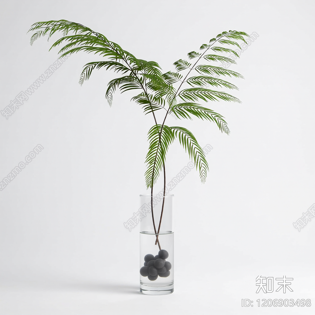 盆栽植物装饰3D模型下载【ID:1206903498】