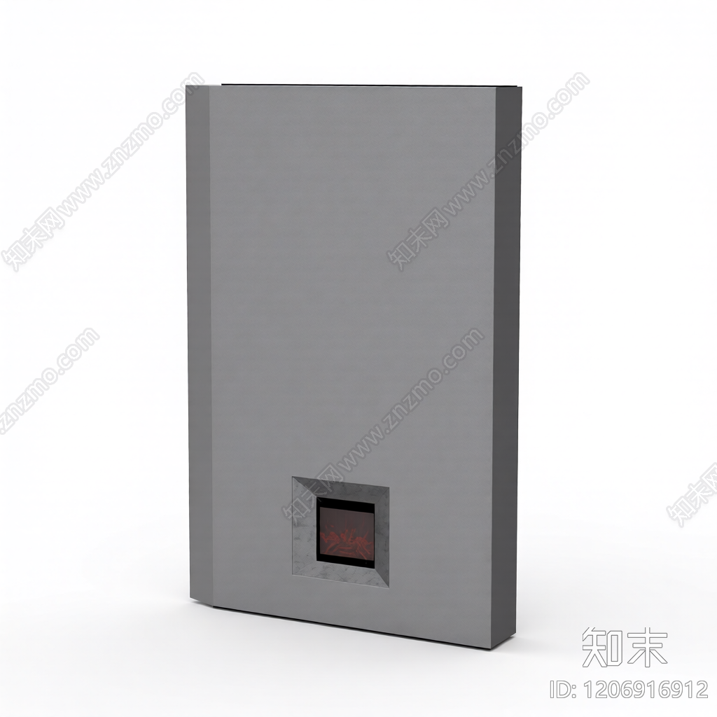 壁炉电视墙组合体3D模型下载【ID:1206916912】