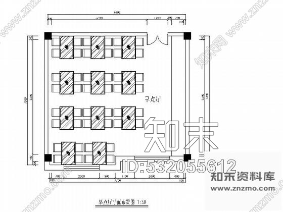 施工图酒店早餐厅室内装修图含效果cad施工图下载【ID:532055612】