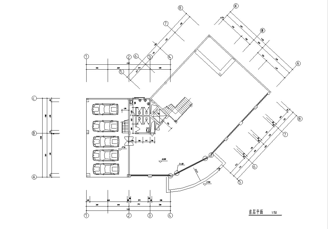 城市酒店建筑设计方案（方案CAD）cad施工图下载【ID:167939185】