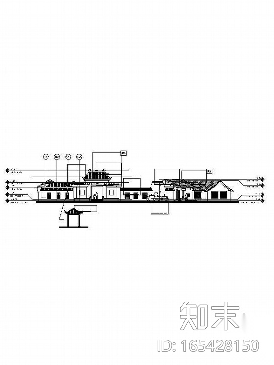 [江苏]国内著名地产主题乐园建筑施工图（含多栋建筑cad施工图下载【ID:165428150】