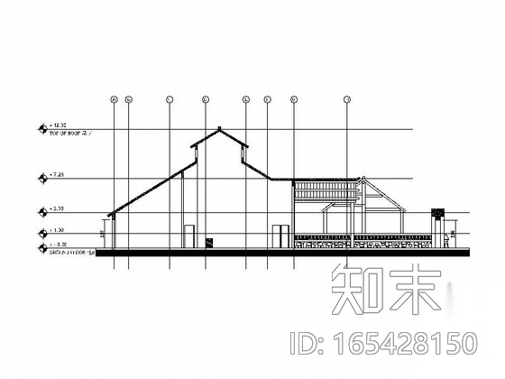 [江苏]国内著名地产主题乐园建筑施工图（含多栋建筑cad施工图下载【ID:165428150】