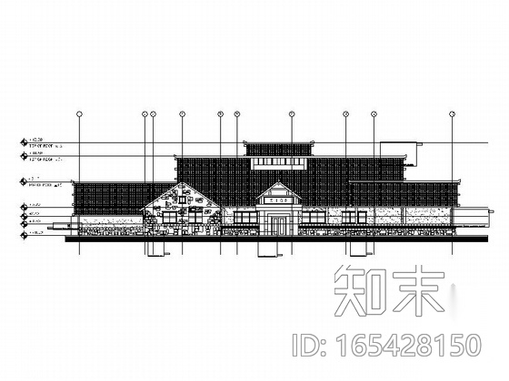 [江苏]国内著名地产主题乐园建筑施工图（含多栋建筑cad施工图下载【ID:165428150】