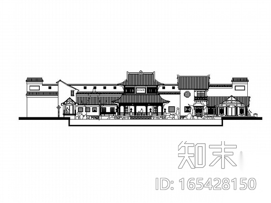 [江苏]国内著名地产主题乐园建筑施工图（含多栋建筑cad施工图下载【ID:165428150】