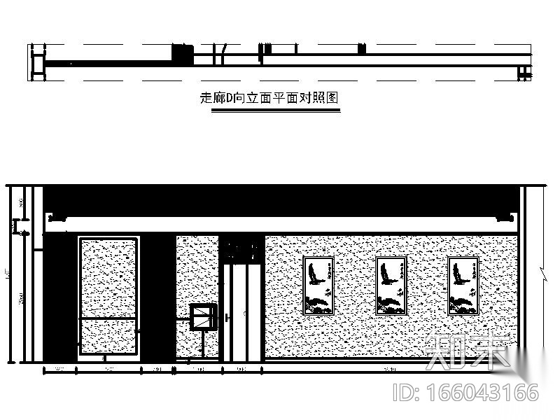 [深圳]荷塘月色时尚餐厅室内设计施工图（含效果图）cad施工图下载【ID:166043166】