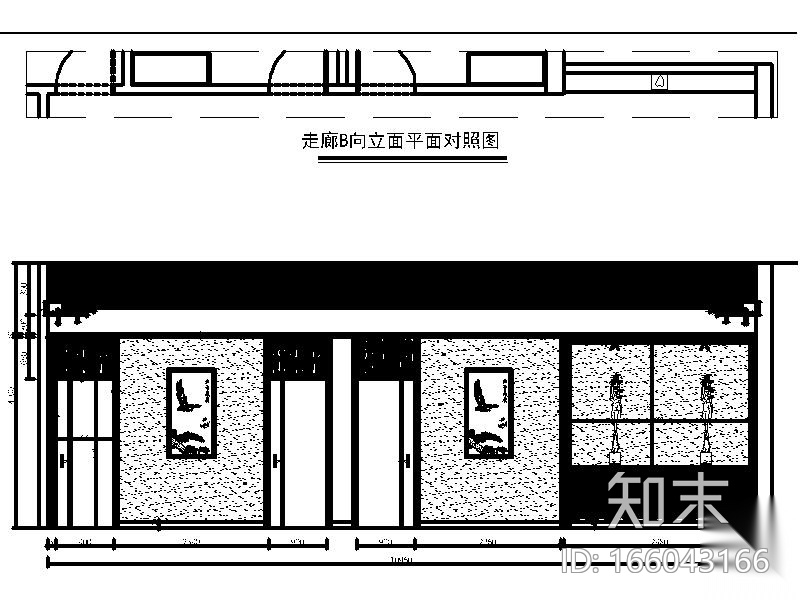 [深圳]荷塘月色时尚餐厅室内设计施工图（含效果图）cad施工图下载【ID:166043166】