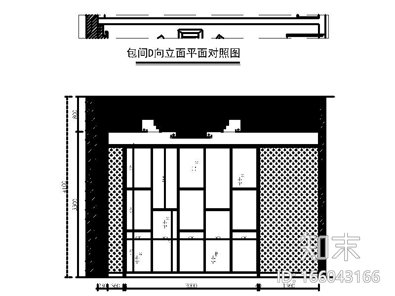 [深圳]荷塘月色时尚餐厅室内设计施工图（含效果图）cad施工图下载【ID:166043166】