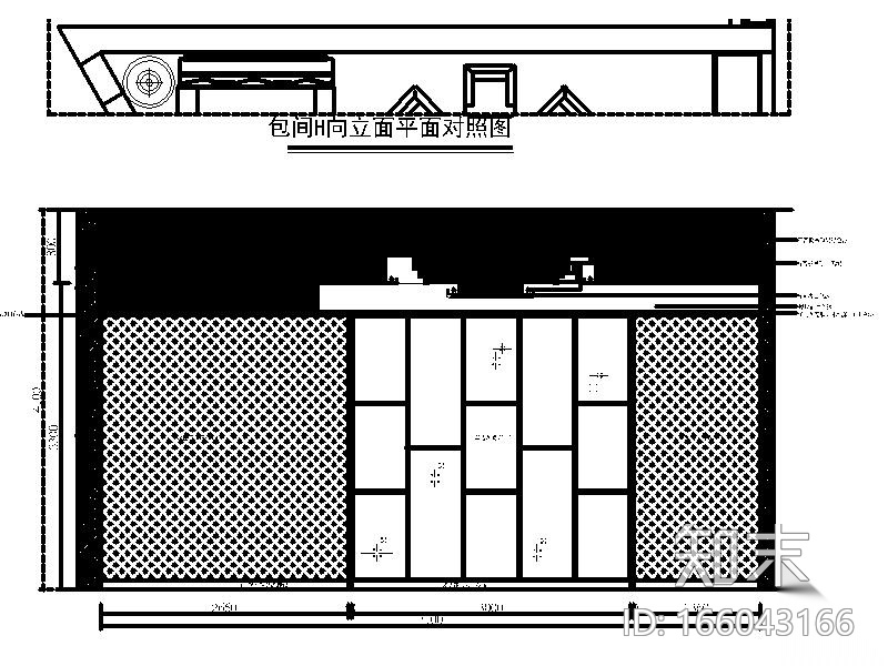 [深圳]荷塘月色时尚餐厅室内设计施工图（含效果图）cad施工图下载【ID:166043166】