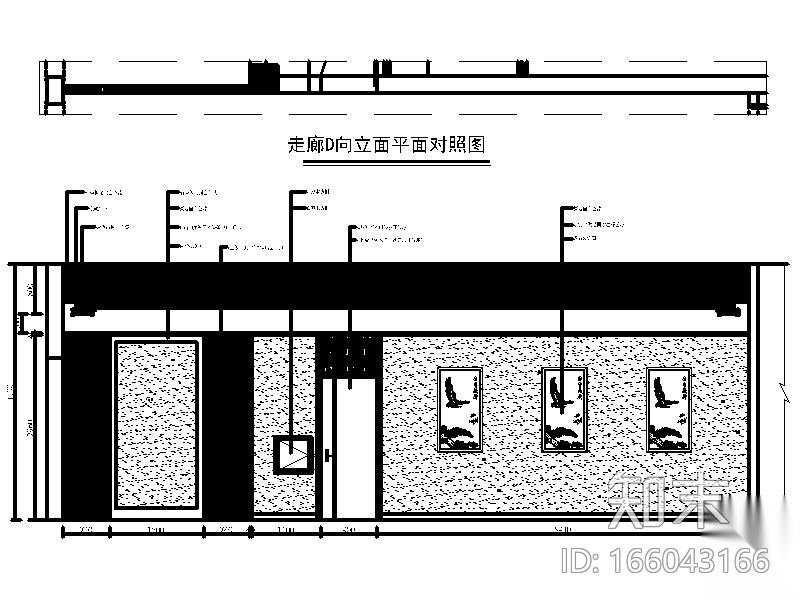 [深圳]荷塘月色时尚餐厅室内设计施工图（含效果图）cad施工图下载【ID:166043166】