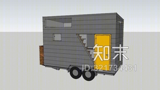 拖车小屋SU模型下载【ID:321734431】