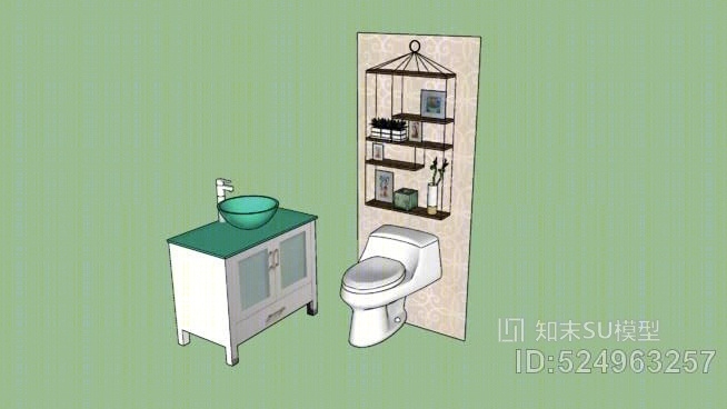 浴室货架SU模型下载【ID:524963257】