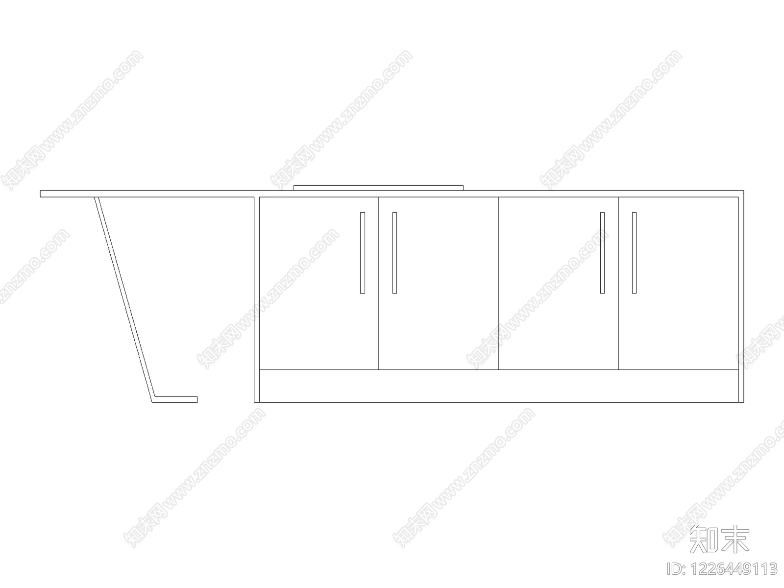 柜子cad施工图下载【ID:1226449113】