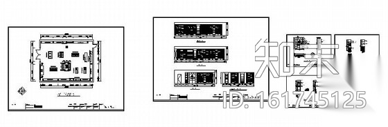 [河南]某现代风格西服专卖店室内装修施工图cad施工图下载【ID:161745125】