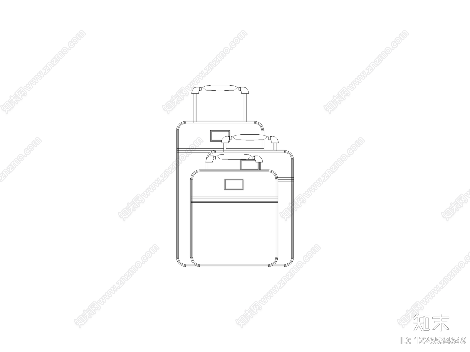 工装设计平立面常用图块cad施工图下载【ID:1226534649】