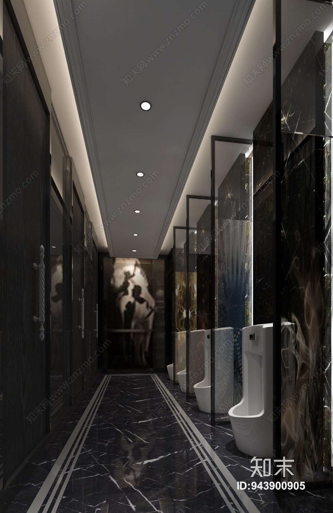 现代工装卫生间3D模型下载【ID:943900905】