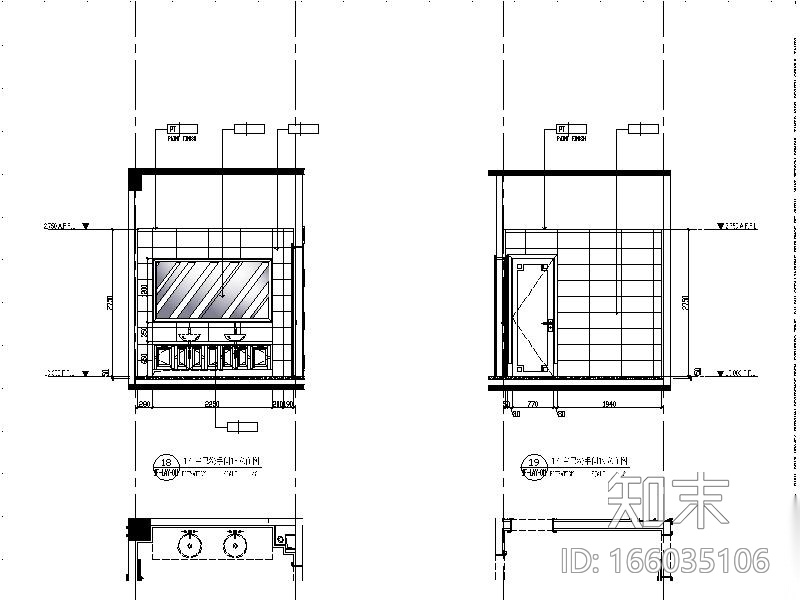 [大连]现代精装别墅设计施工图cad施工图下载【ID:166035106】