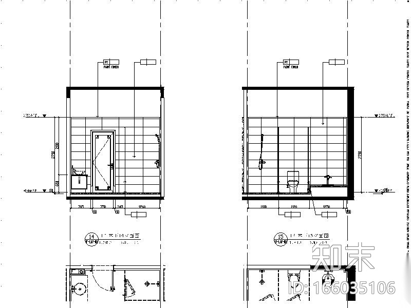 [大连]现代精装别墅设计施工图cad施工图下载【ID:166035106】