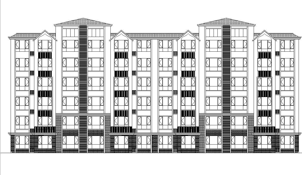 [宁夏]多层框架剪力墙住宅建筑施工图（含多栋住宅楼及...cad施工图下载【ID:149778117】