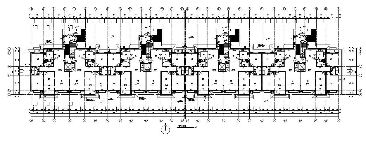 [宁夏]多层框架剪力墙住宅建筑施工图（含多栋住宅楼及...cad施工图下载【ID:149778117】