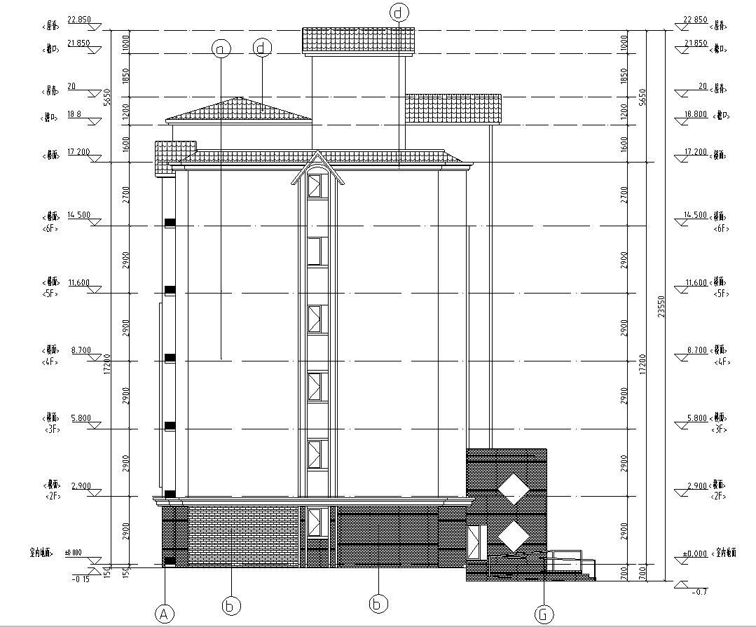 [宁夏]多层框架剪力墙住宅建筑施工图（含多栋住宅楼及...cad施工图下载【ID:149778117】