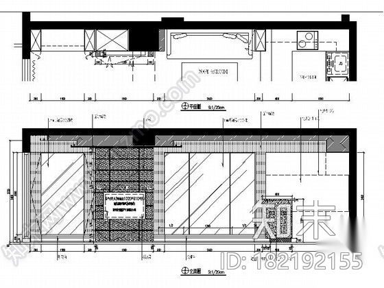 [北京]小资北欧范家居施工图cad施工图下载【ID:182192155】