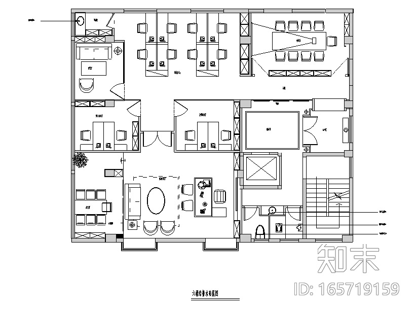 现代中式390平米平潭典当行设计施工图（附效果图）cad施工图下载【ID:165719159】