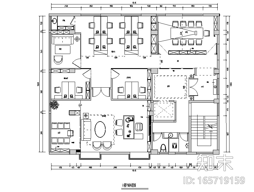 现代中式390平米平潭典当行设计施工图（附效果图）cad施工图下载【ID:165719159】