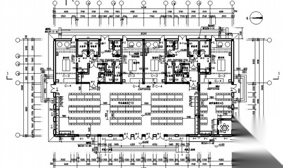 [富县]某学生食堂建筑施工图cad施工图下载【ID:167386121】