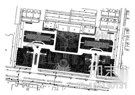 市政府绿化方案cad施工图下载【ID:165130131】