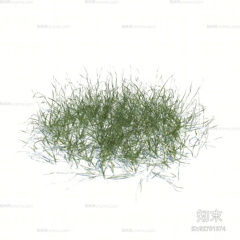 绿色草堆3D模型下载【ID:92701374】
