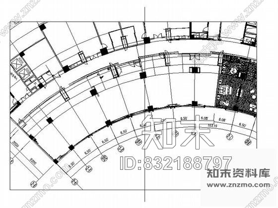 图块/节点贵州某国际大酒店总统房平面图cad施工图下载【ID:832188797】