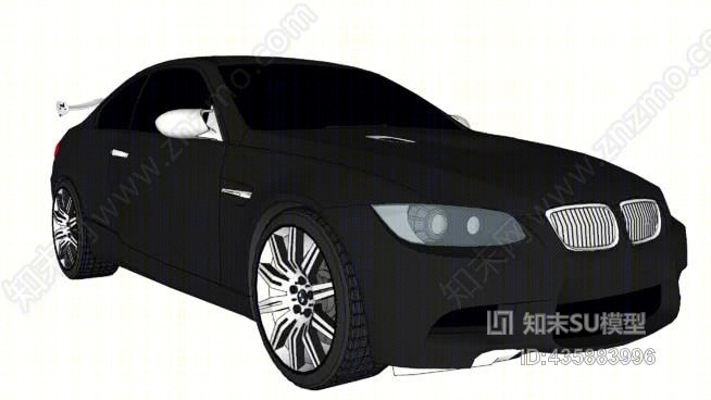 宝马M3黑色版SU模型下载【ID:435883996】