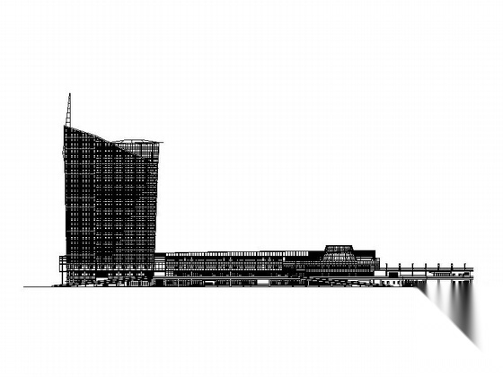 [上海]某长途汽车客运总站建筑方案图、设计说明cad施工图下载【ID:164868138】