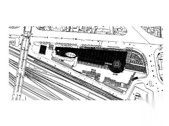 [上海]某长途汽车客运总站建筑方案图、设计说明cad施工图下载【ID:164868138】