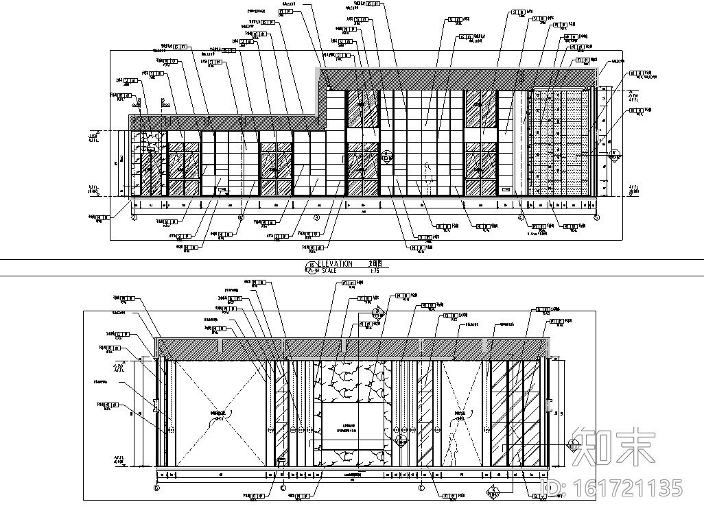 萧政储出26号地块售楼处施工图cad施工图下载【ID:161721135】